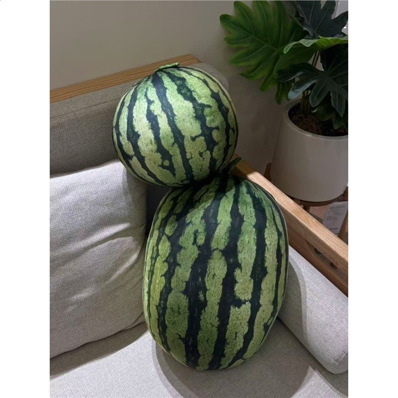 模擬水果大西瓜抱枕毛絨玩具夏天玩偶公仔布娃娃兒童生日禮物女-細節圖4