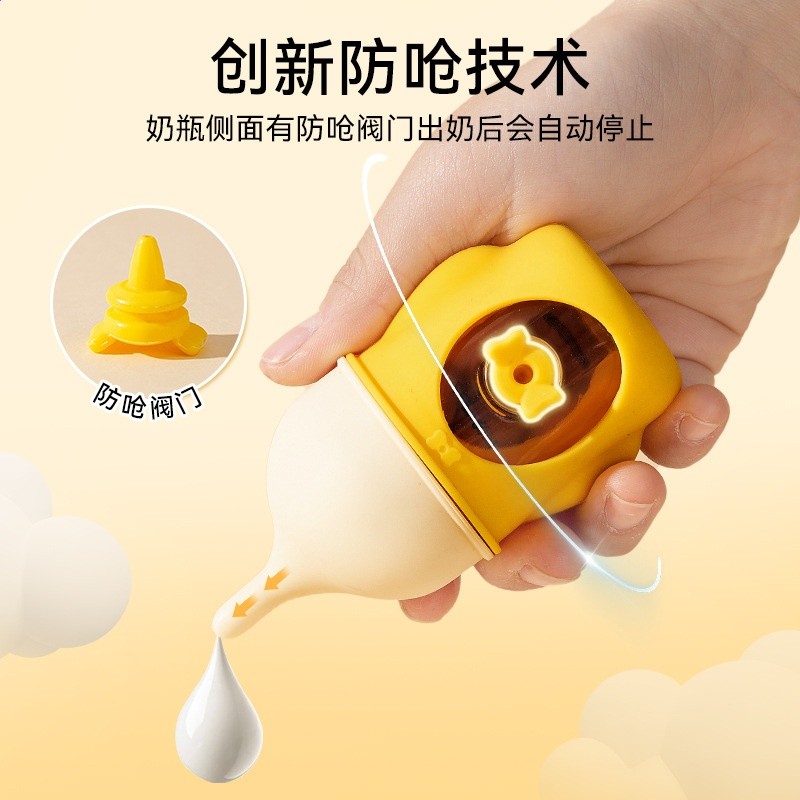 狗狗奶瓶仿生防嗆奶瓶新生幼犬幼貓矽膠玻璃喝奶可視刻度寵物奶瓶-細節圖2