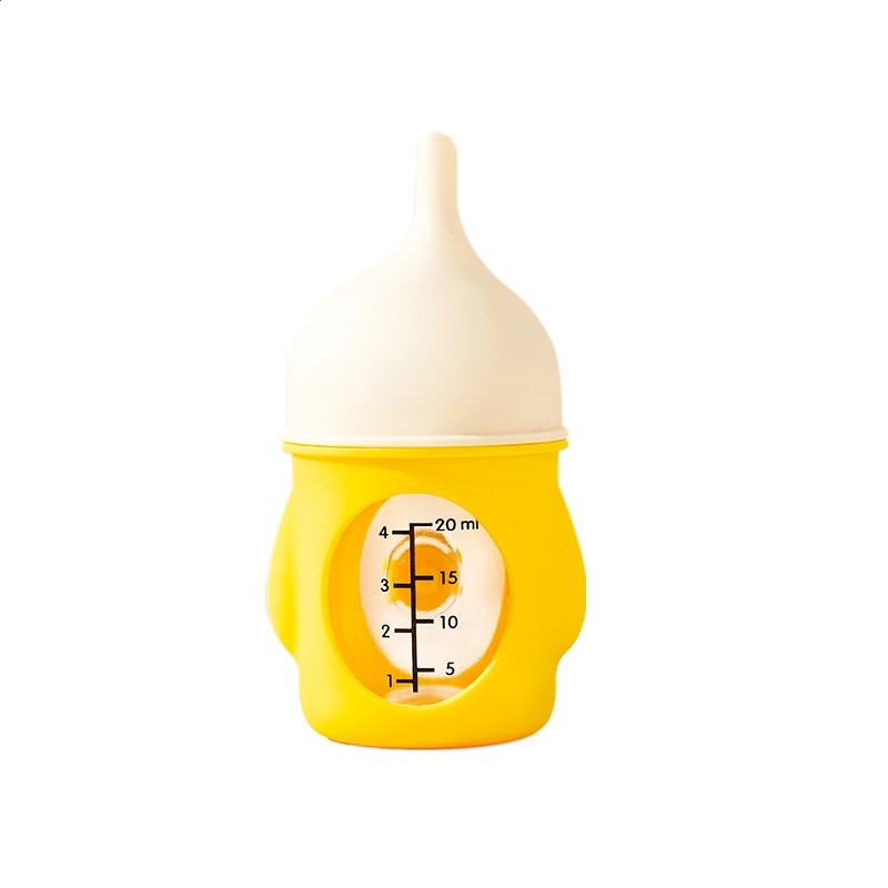 狗狗奶瓶仿生防嗆奶瓶新生幼犬幼貓矽膠玻璃喝奶可視刻度寵物奶瓶-細節圖5
