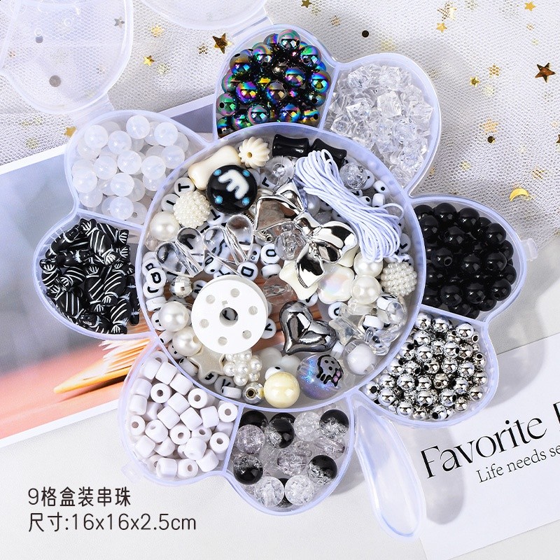 兒童串珠diy禮盒 兒童手工串珠女童益智玩具手鍊項鍊 串珠材料包-規格圖5