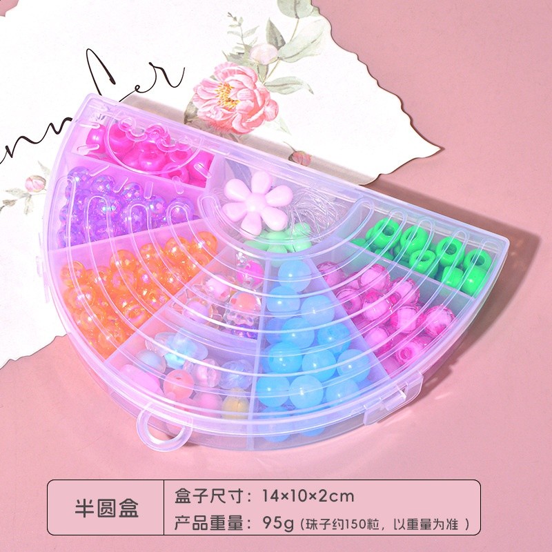 兒童串珠女孩玩具益智手工diy製作材料包手鍊項鍊飾品卡通禮盒-規格圖5