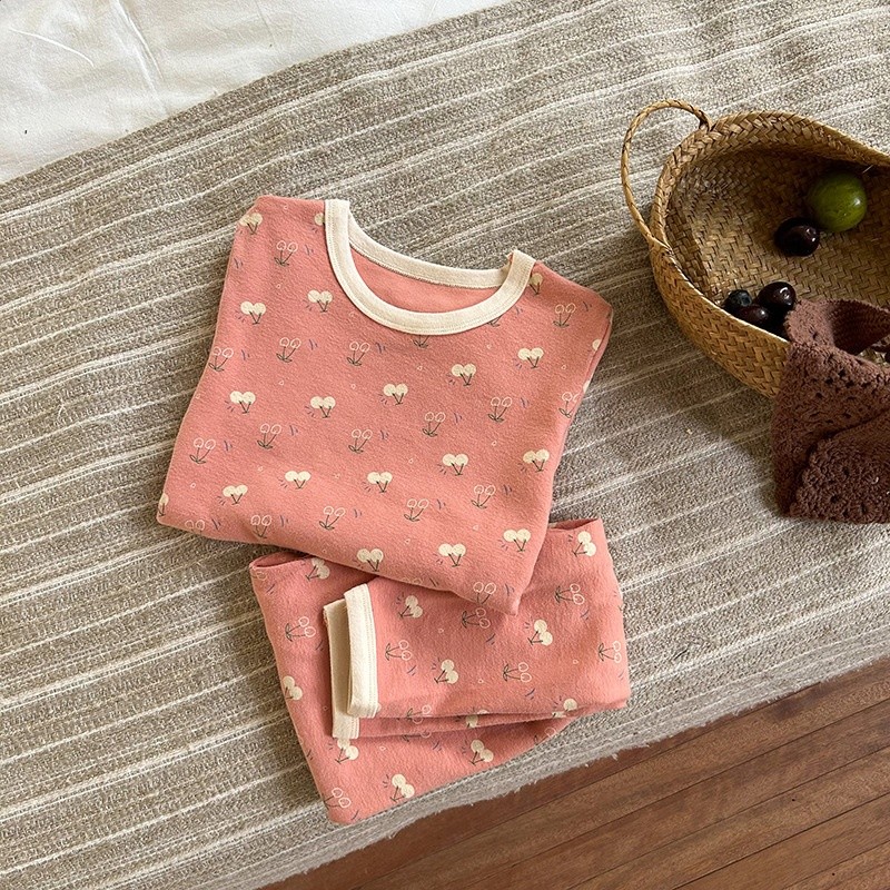 艾摩貝貝兒童睡衣秋冬A類羊毛拉架家居服男女童純棉卡通內衣套裝-規格圖5