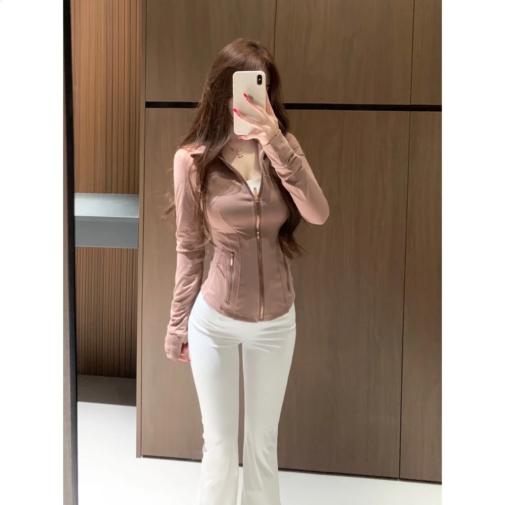 lebilulu經典瑜伽服女金拉鍊上衣運動夾克防曬衣健身顯瘦立領外套-細節圖5