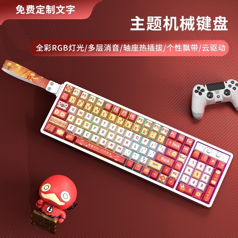 有線單模-白底-財神到-暴富飄帶