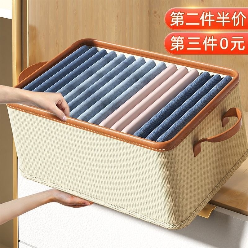 收納盒大容量家用布藝防水衣服收納箱 宿舍可摺疊衣櫃收納整理箱-細節圖2