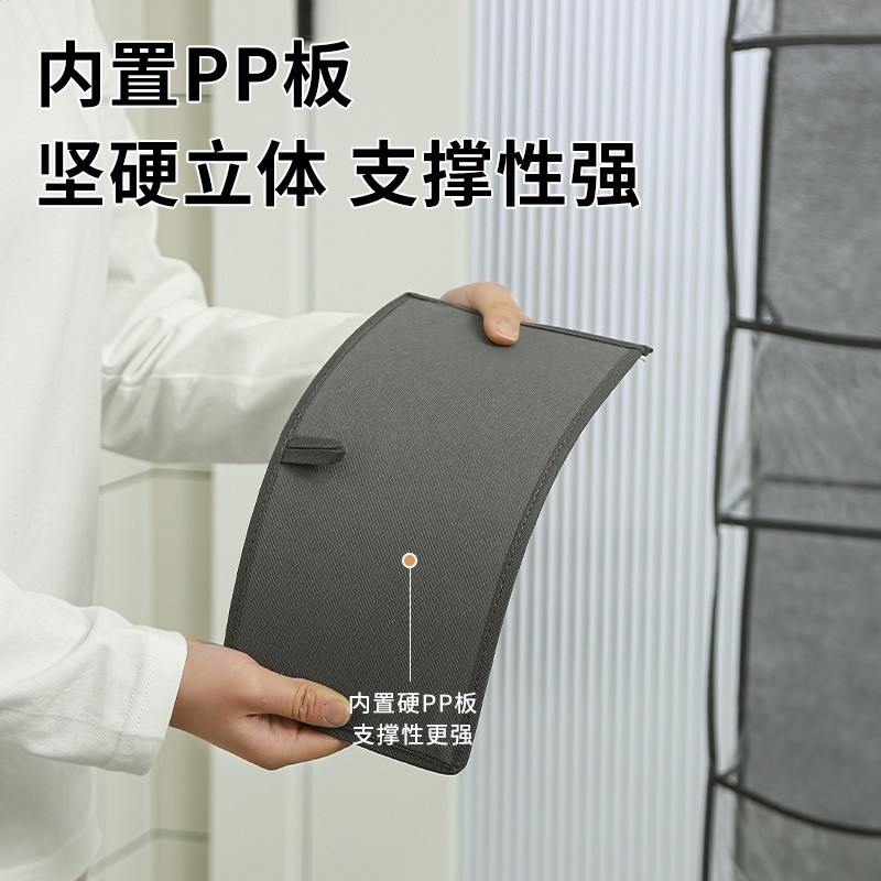 跨境收納掛袋門後掛壁式多層儲物袋多功能立體可視防塵雜物收納袋-細節圖4