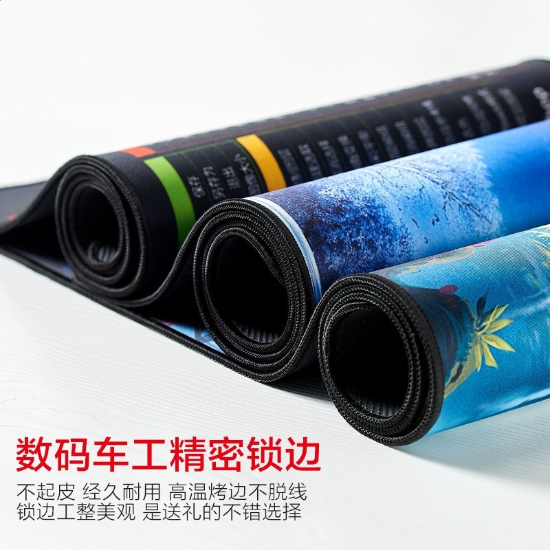 超大滑鼠墊個性卡通動漫創意鎖邊遊戲電腦鍵盤加厚簡約防滑桌墊-細節圖2