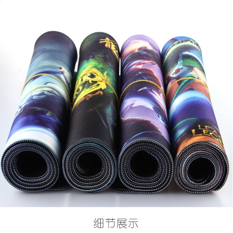 超大滑鼠墊個性卡通動漫創意鎖邊遊戲電腦鍵盤加厚簡約防滑桌墊-細節圖3