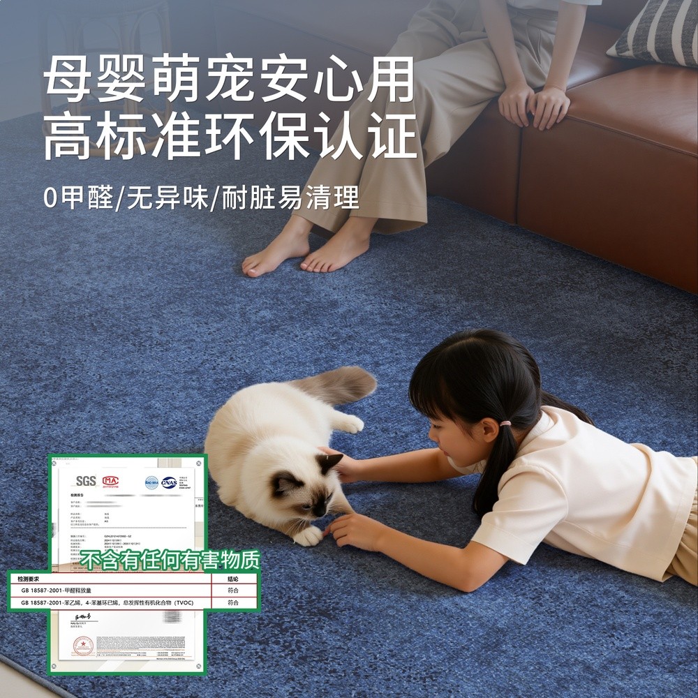 中古風可拆洗地毯客廳輕奢高階沙發隔音墊臥室床邊雙層可機洗地毯-細節圖4