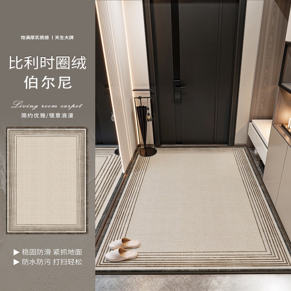 入戶門地墊黑色輕奢高階感進門門口防滑耐髒入門地毯腳墊防水防汙-規格圖5