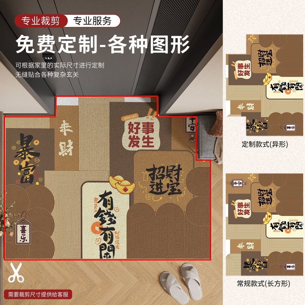 進門地墊入戶門墊現代簡約家用玄關耐髒蹭腳墊門內門口防水防汙-細節圖2
