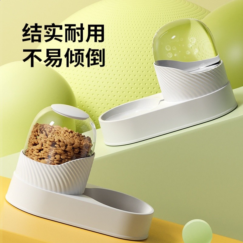 跨境貓咪飲水器自動餵食器飲水貓喝水器狗狗貓碗狗碗組合寵物用品-細節圖4