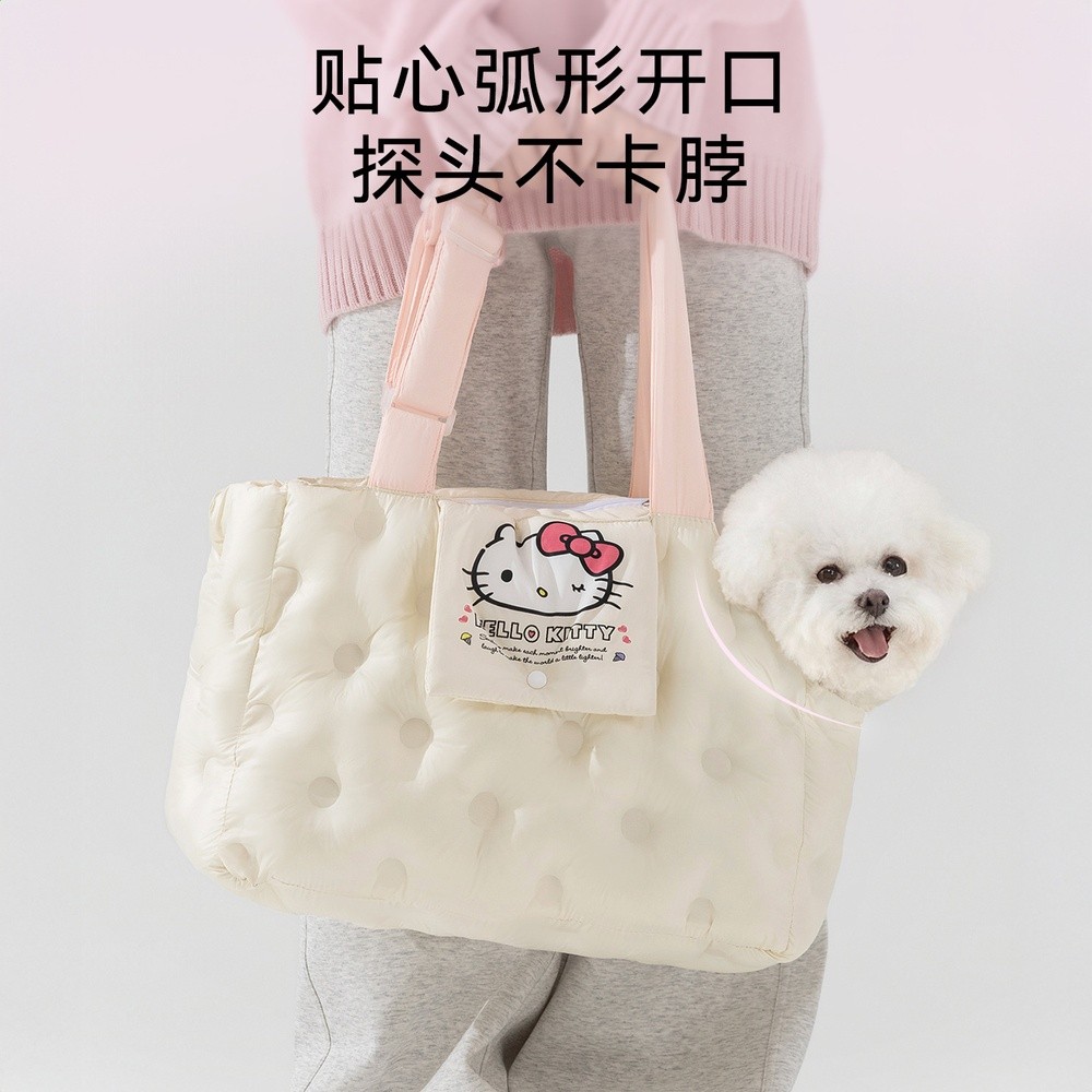 狗包外出便攜小型犬貓咪斜挎胸前背露頭大號秋冬幼貓外出行寵物包-細節圖2