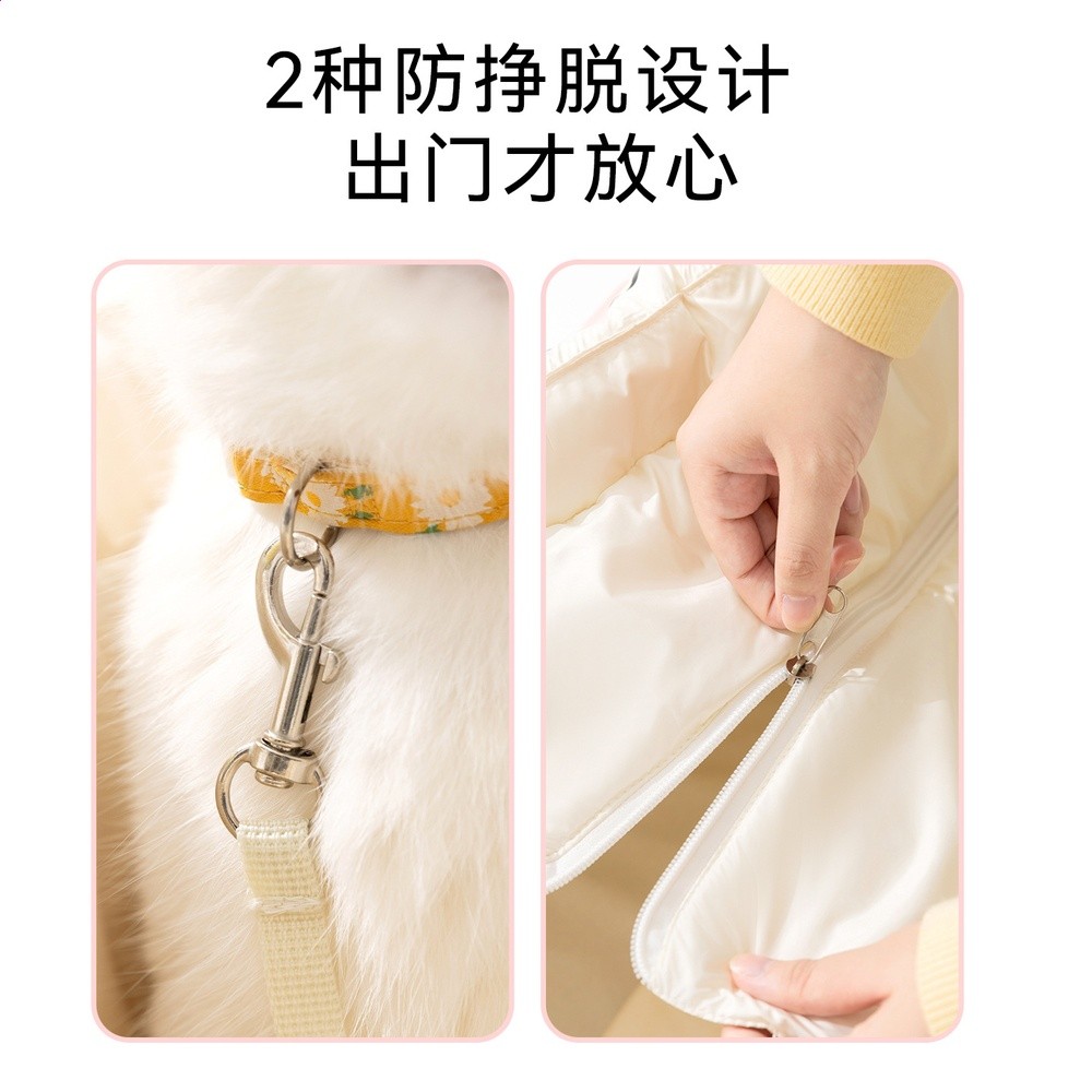 狗包外出便攜小型犬貓咪斜挎胸前背露頭大號秋冬幼貓外出行寵物包-細節圖4