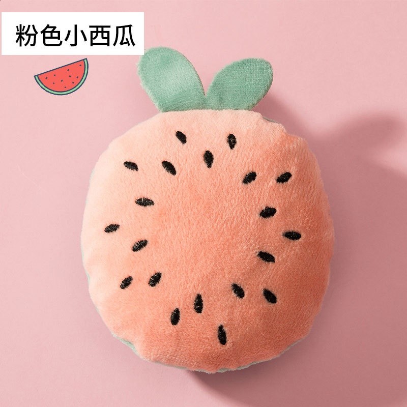 卡通果蔬毛絨發聲狗狗玩具泰迪比熊貓咪可愛彩色水果寵物磨牙用品-規格圖5