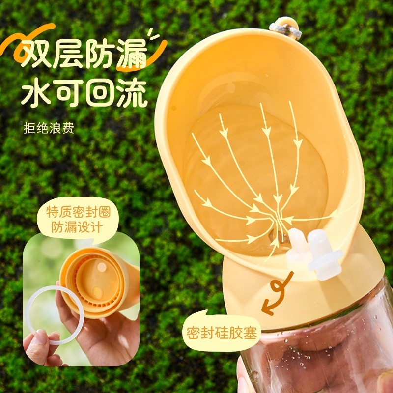 狗狗外出水杯行動式喝水器狗水壺寵物隨行杯小狗戶外飲水出門喂水-細節圖2