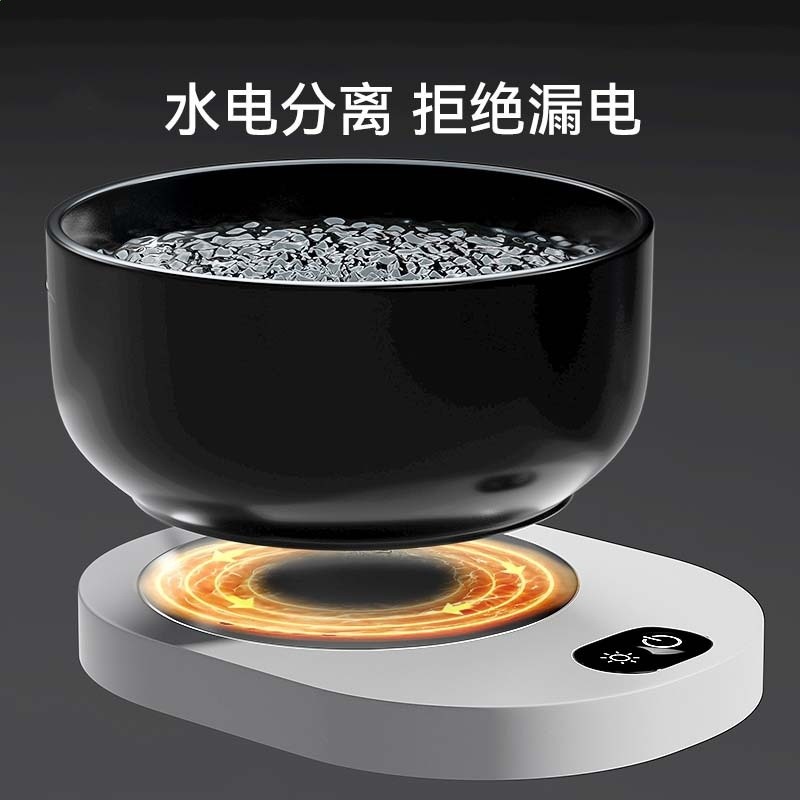 冬季寵物飲水器恆溫加熱碗自動飲水器餵食器溫度可調陶瓷貓碗狗碗-細節圖3