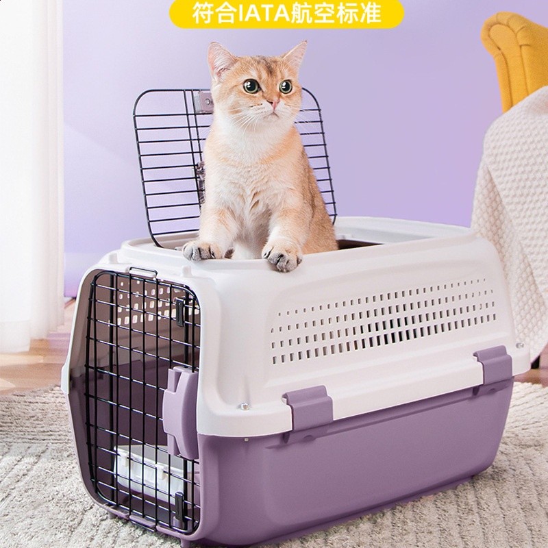貓咪航空箱寵物託運外出便攜手提式貓籠子貓包狗狗車載寵物運輸箱-細節圖2