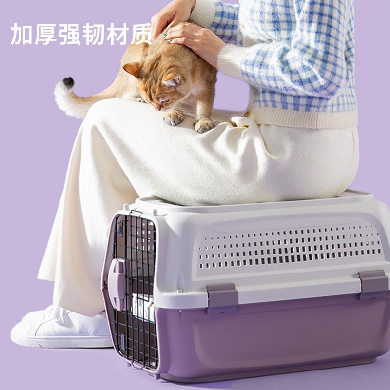 貓咪航空箱寵物託運外出便攜手提式貓籠子貓包狗狗車載寵物運輸箱-細節圖3