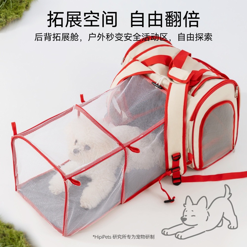 HelloKitty多功能貓包外出便攜寵物外出包貓咪揹包狗包摺疊大容量-細節圖2