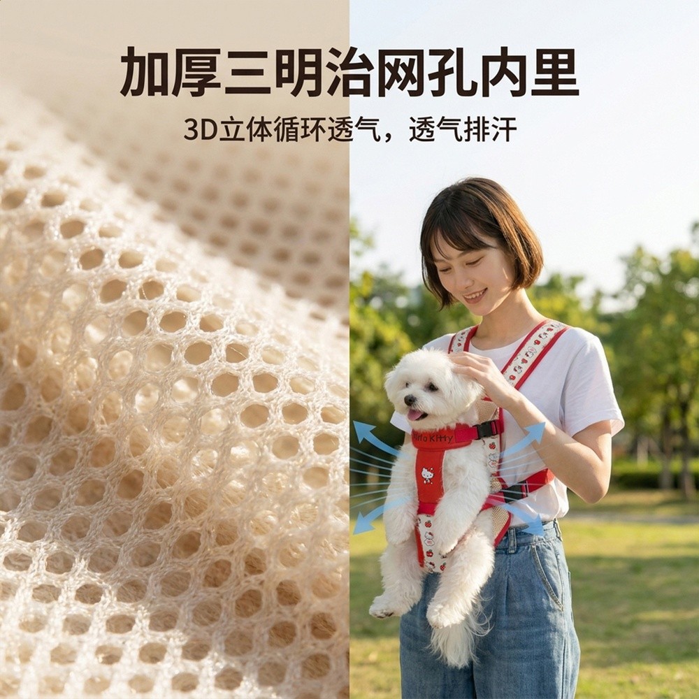 寵物狗狗外出胸前狗包雙磁吸秒穿寵寵包小型犬比熊泰迪貓包雙肩包-細節圖3