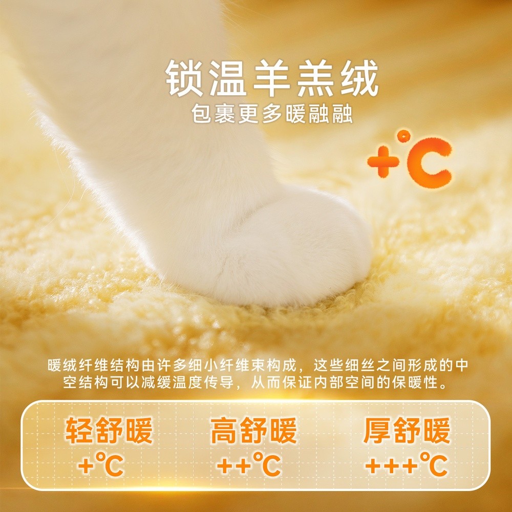 神經貓大眼萌舒睡圓窩可手提秋冬毛絨貓窩貓床加高護頸款寵物貓窩-細節圖3