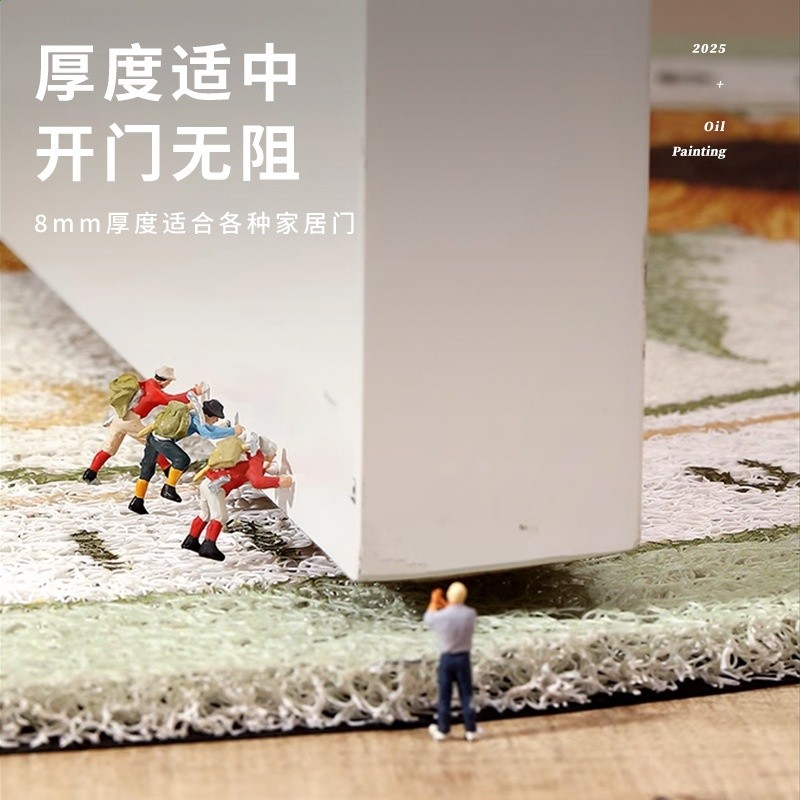 大門口絲圈入戶門地墊進門門墊門口腳墊門外喬遷紅色入門內地毯-細節圖4