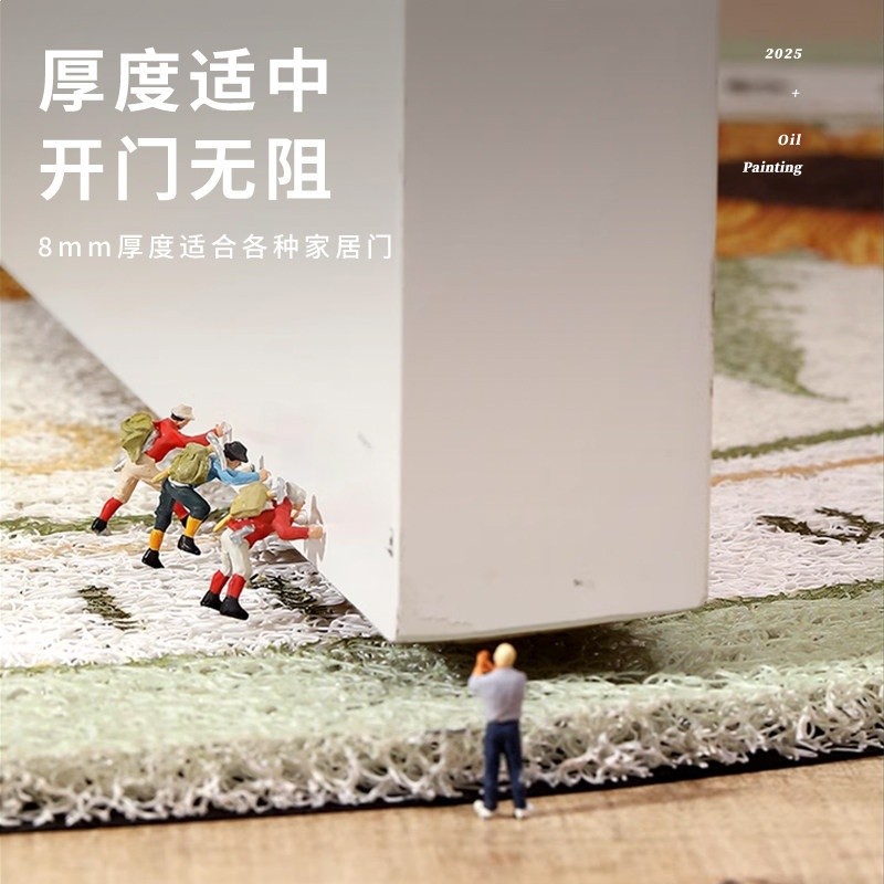 臘腸狗入戶門地墊入門絲圈進門腳墊門口門外地毯進戶門墊-細節圖4
