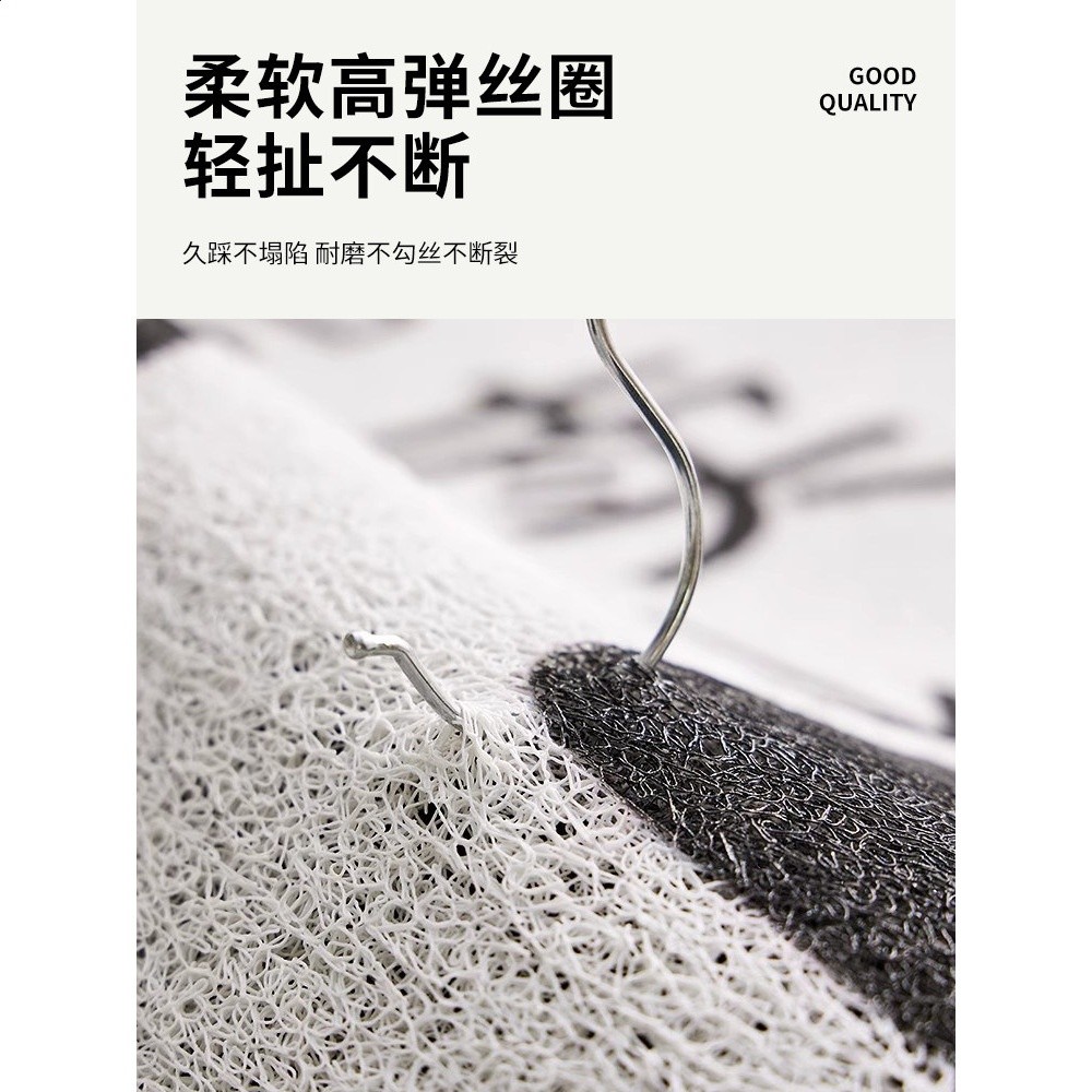 入戶門地墊門口腳墊進門絲圈門墊門外喬遷紅色入門內地毯-細節圖3