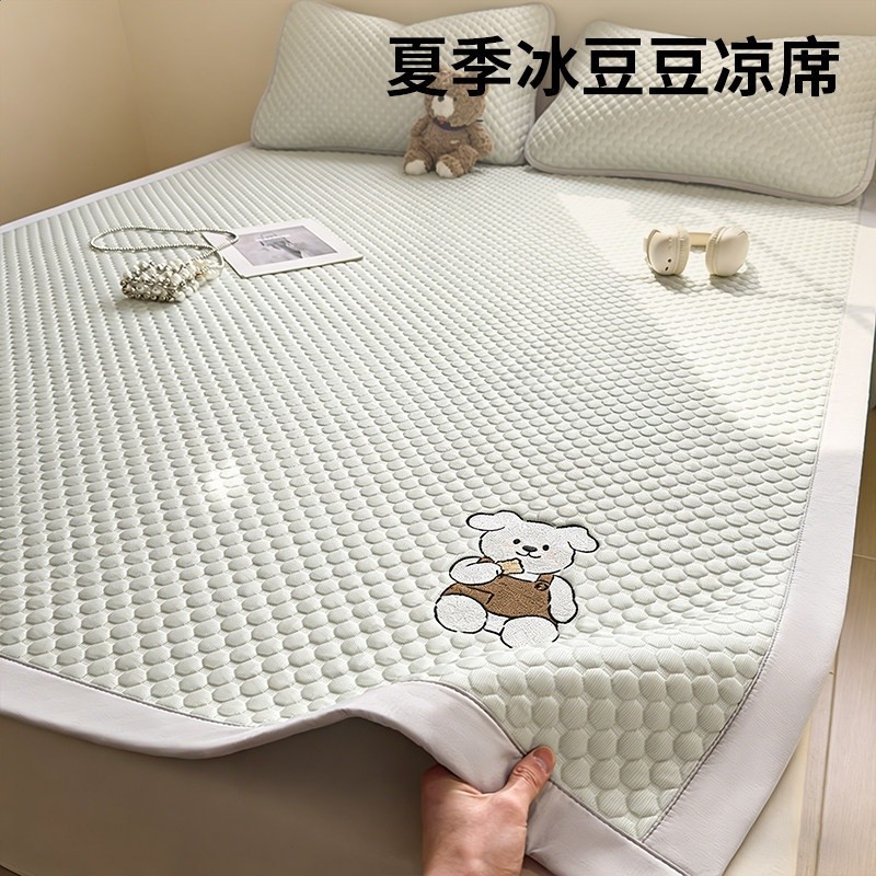 床蓆款-果綠【A類標準-3D冰豆豆工藝-可水洗】