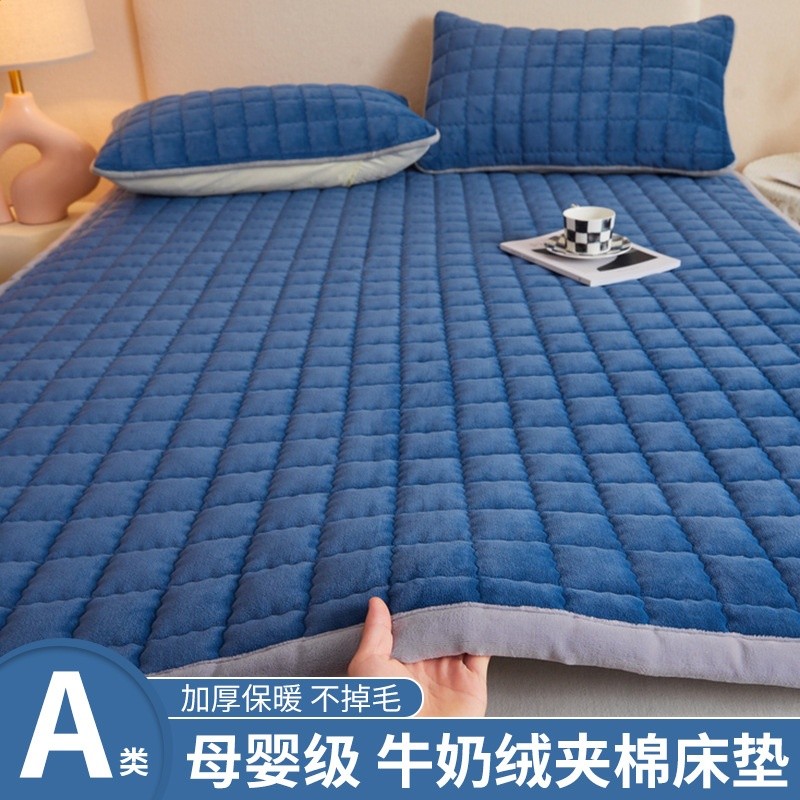 秋冬加厚牛奶絨床單單件冬季加絨被單珊瑚絨冬天家用宿舍單人床單-規格圖5