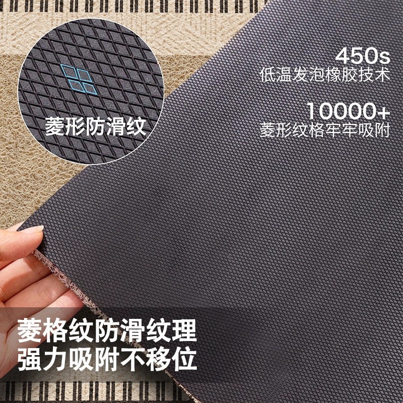 絲圈入戶門地墊高階感家用進門門口耐髒腳墊玄關門外防滑地毯門墊-細節圖4