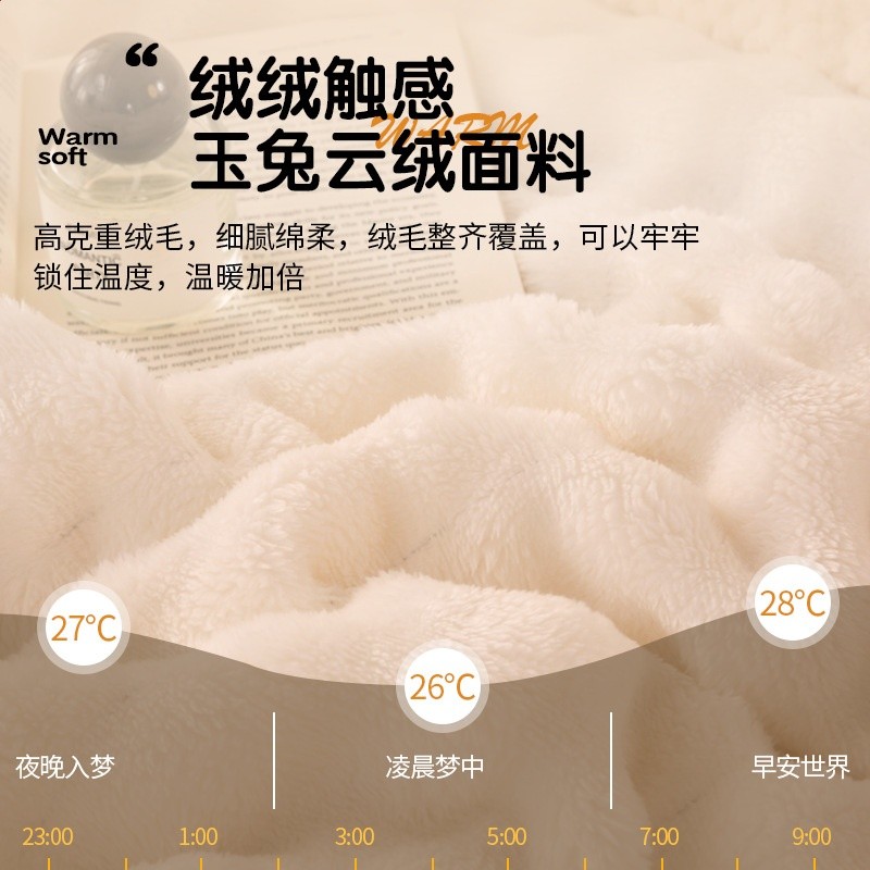 珊瑚法蘭牛奶絨毛毯加厚冬2025新款蓋毯辦公室午睡沙發小毯子-細節圖2