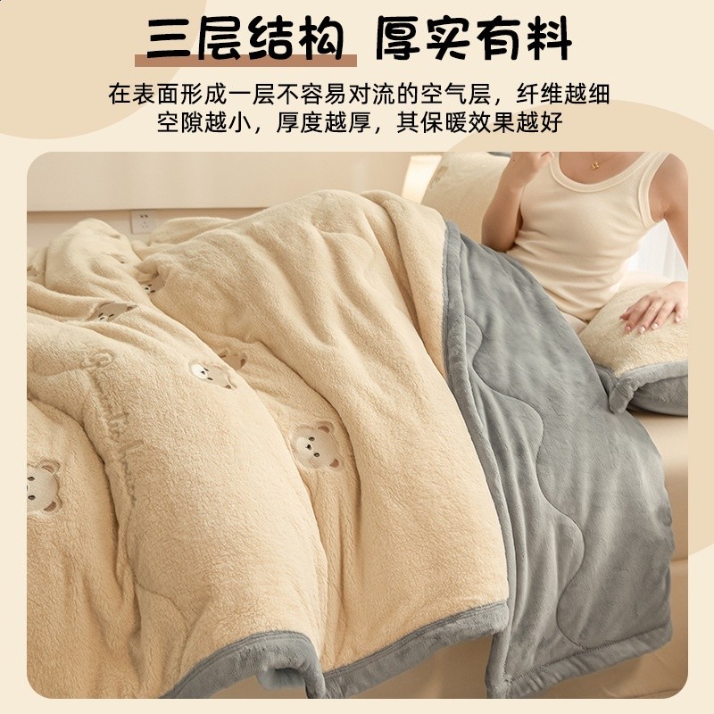 毛毯被加厚冬季2025新款沙發毯子蓋毯辦公室午睡毯單人床上用鋪床-細節圖3