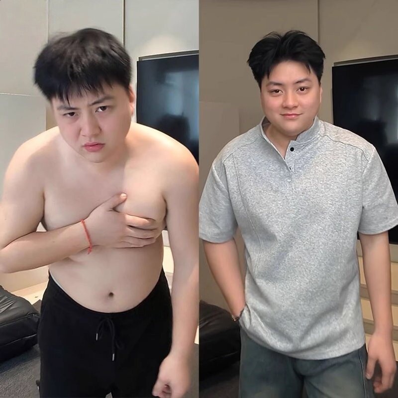 胖男生穿搭亨利領短袖男款夏季遮肉顯瘦大肚子t恤加肥加大polo衫-規格圖5