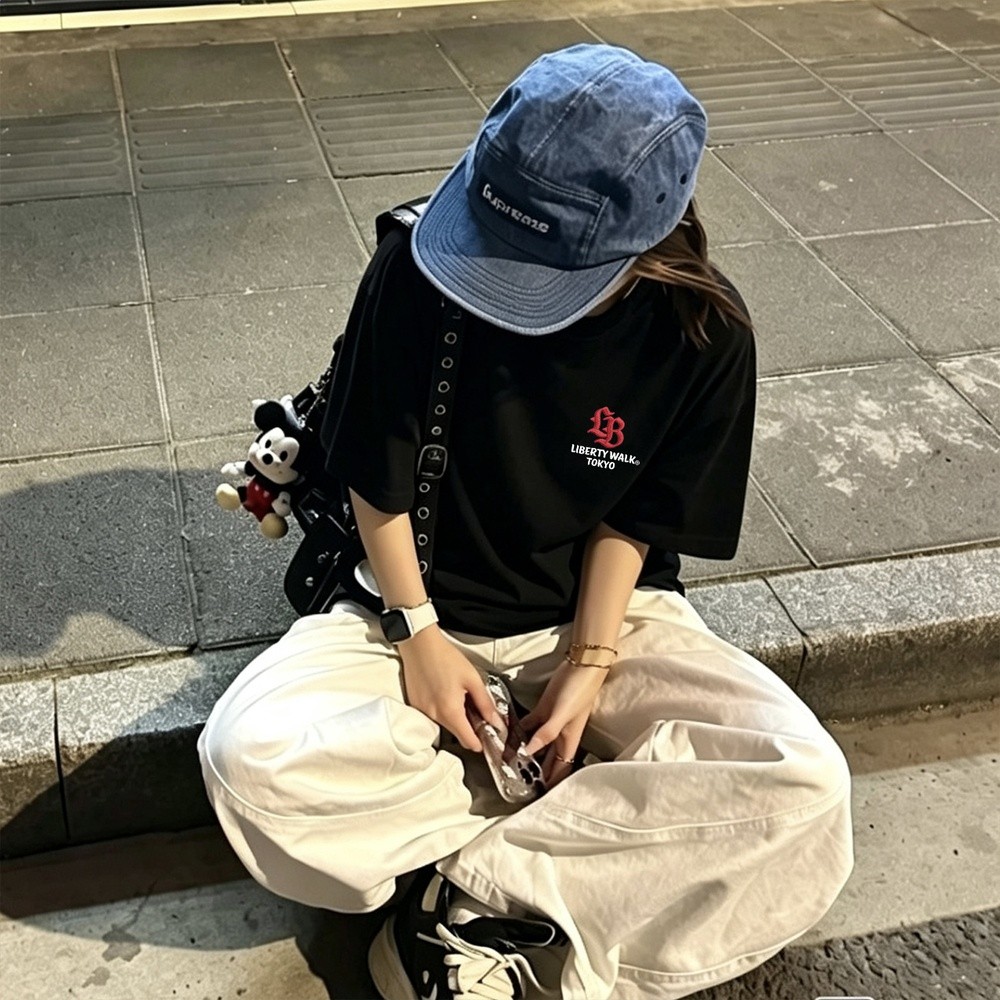 LBWK 東京JDM改裝汽車文化GTR印花男女情侶美式復古街頭短袖T恤-細節圖4
