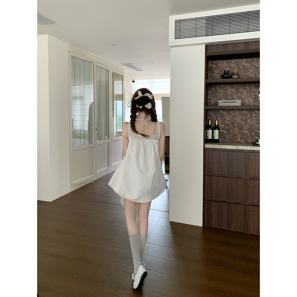 【瑞茜】畫報少女 夏季純欲風小眾設計娃娃連衣裙 R66859H-細節圖5