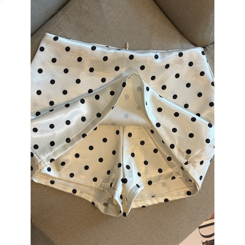 廣州十三行高貨爆款~氣質酸醋緞面波點低腰包臀半身裙子女防走光-細節圖4