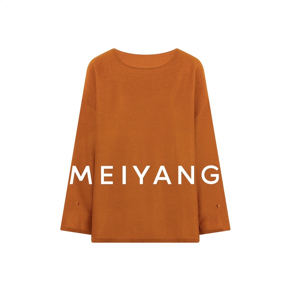 美洋MEIYANG南瓜針織衫 早秋美人~48支羊毛混紡大領斜肩A0677週一-規格圖5