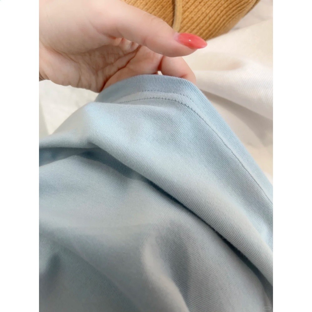 清冷感淺藍寬肩帶工字背心女夏季通勤百搭疊穿無袖打底衣基礎上衣-細節圖4