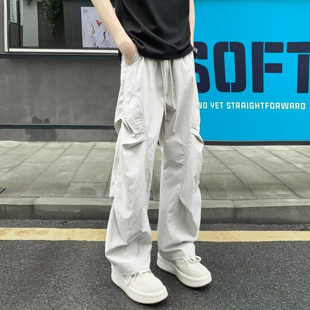【單件】側蓋褲灰