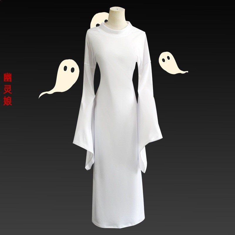 萬聖節cos幽靈娘杏子夫人同款萬聖節可愛鬼cosplay服裝連衣裙女-細節圖2