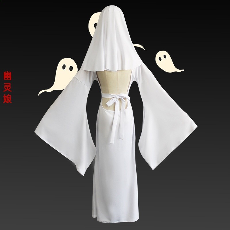 萬聖節cos幽靈娘杏子夫人同款萬聖節可愛鬼cosplay服裝連衣裙女-細節圖4