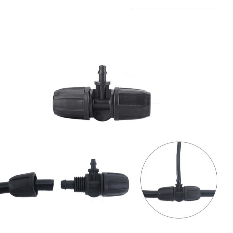 【綠美滴灌噴灌降溫工程】1205~8/12轉4/7毛管鎖扣異徑三通(類3分軟管轉類2分軟管用)※保證綠美正廠部品※-細節圖2