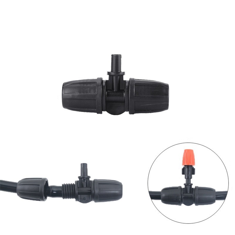 【綠美滴灌噴灌降溫工程】1106~8/12毛管鎖扣平口三通 外徑6mm 連接單出口霧化噴頭 ※保證綠美正廠部品※-細節圖4