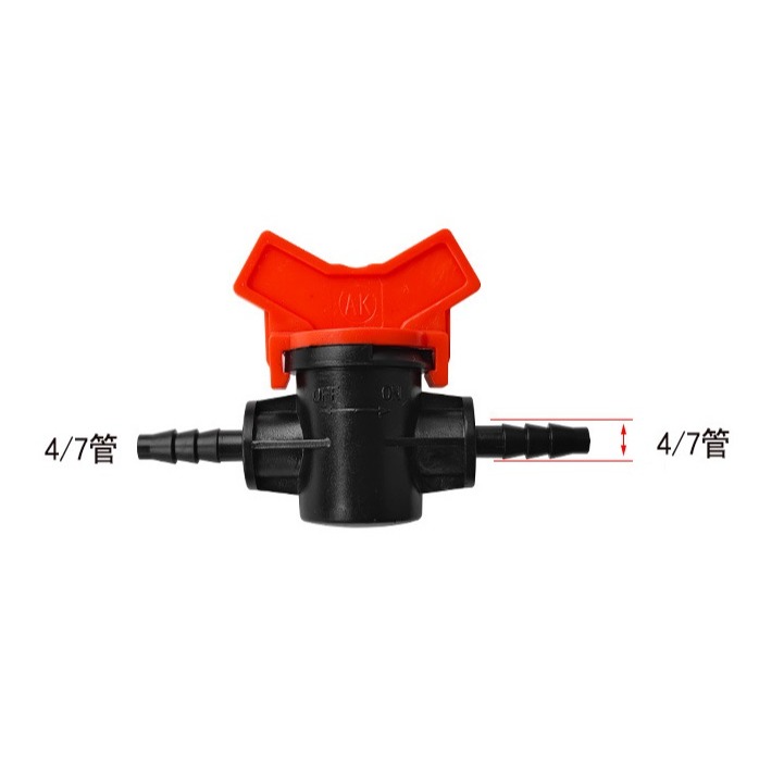 【綠美滴灌噴灌降溫工程】1101~4/7毛管直通開關閥門(類2分軟管用)※保證綠美正廠部品※-細節圖3