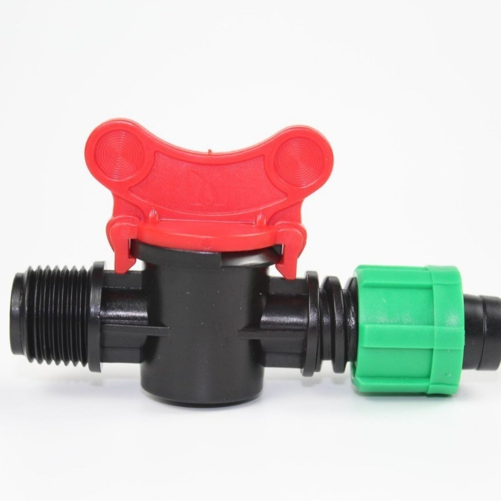 【綠美滴灌噴灌降溫工程】3101~16mm滴灌帶4分外牙綠色鎖扣鎖姆閥門-細節圖2