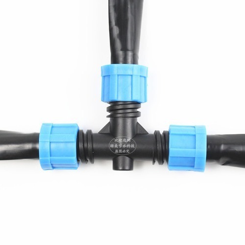 【綠美滴灌噴灌降溫工程】3004~16mm滴灌帶鎖扣正三通~正廠配件100%全新料-細節圖2