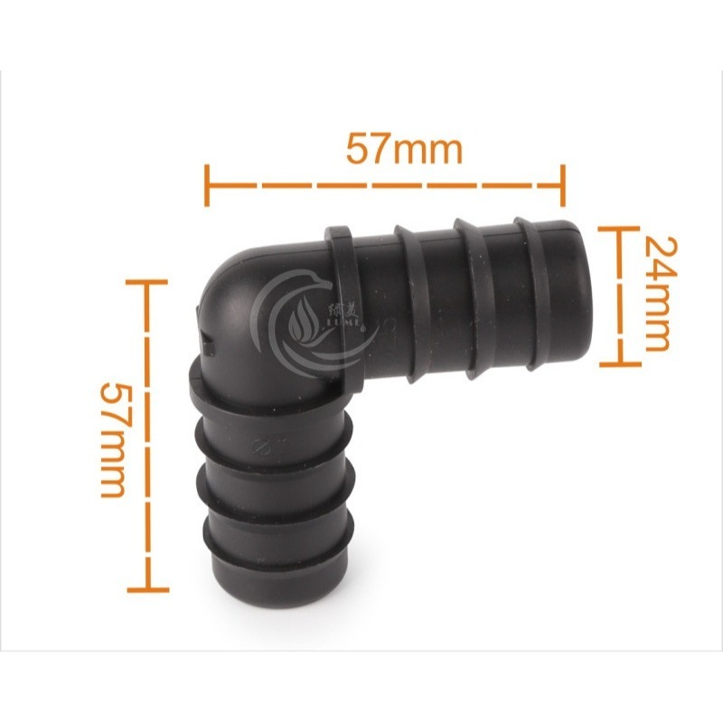 【綠美滴灌噴灌降溫工程】2802~25PE管倒刺彎頭-細節圖2