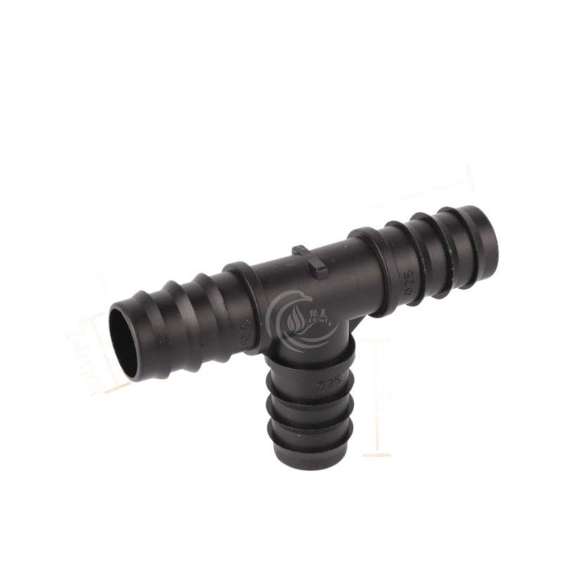 【綠美滴灌噴灌降溫工程】2803~25PE管倒刺三通-細節圖3